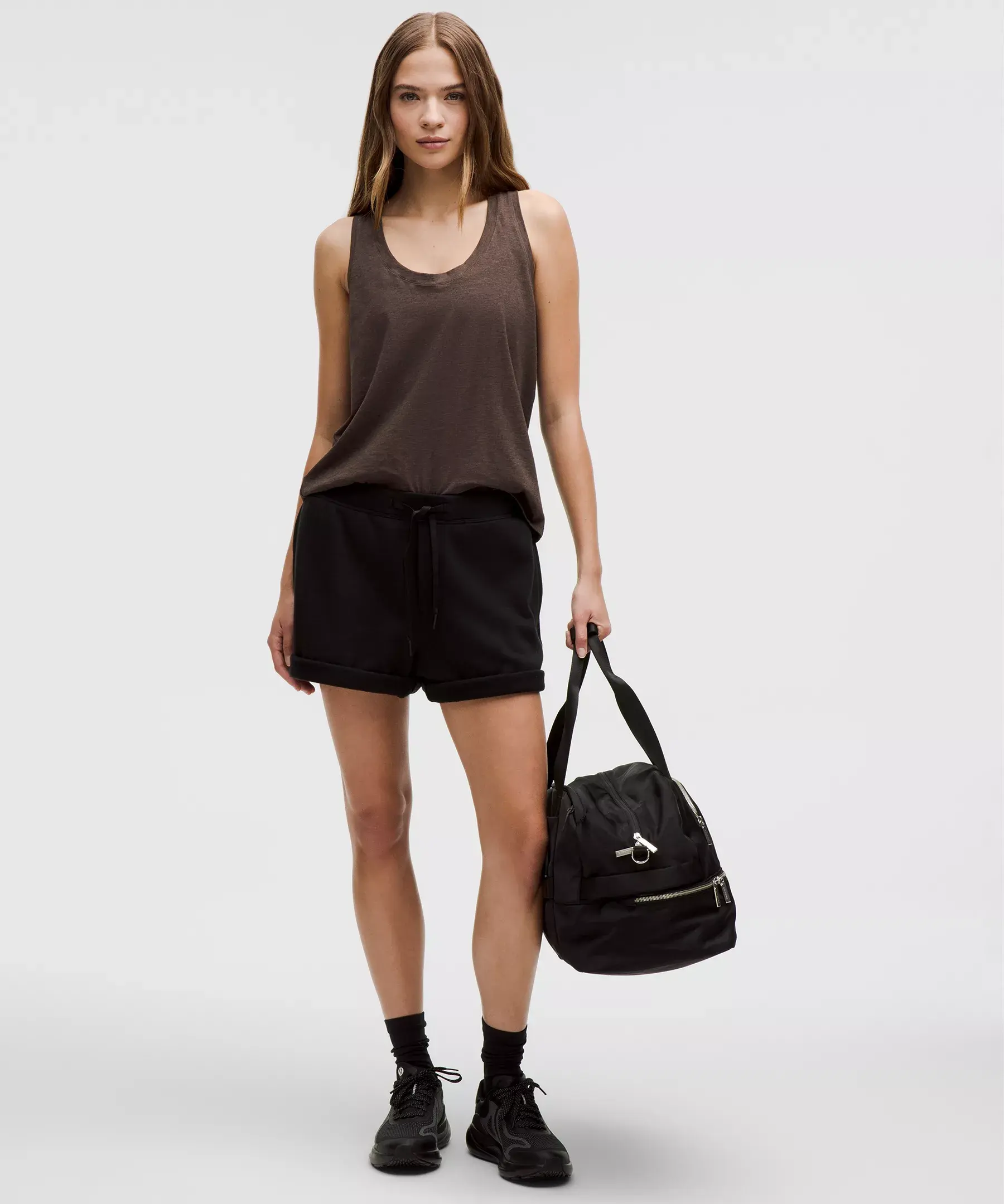 Love Tank Top (heathered espresso)