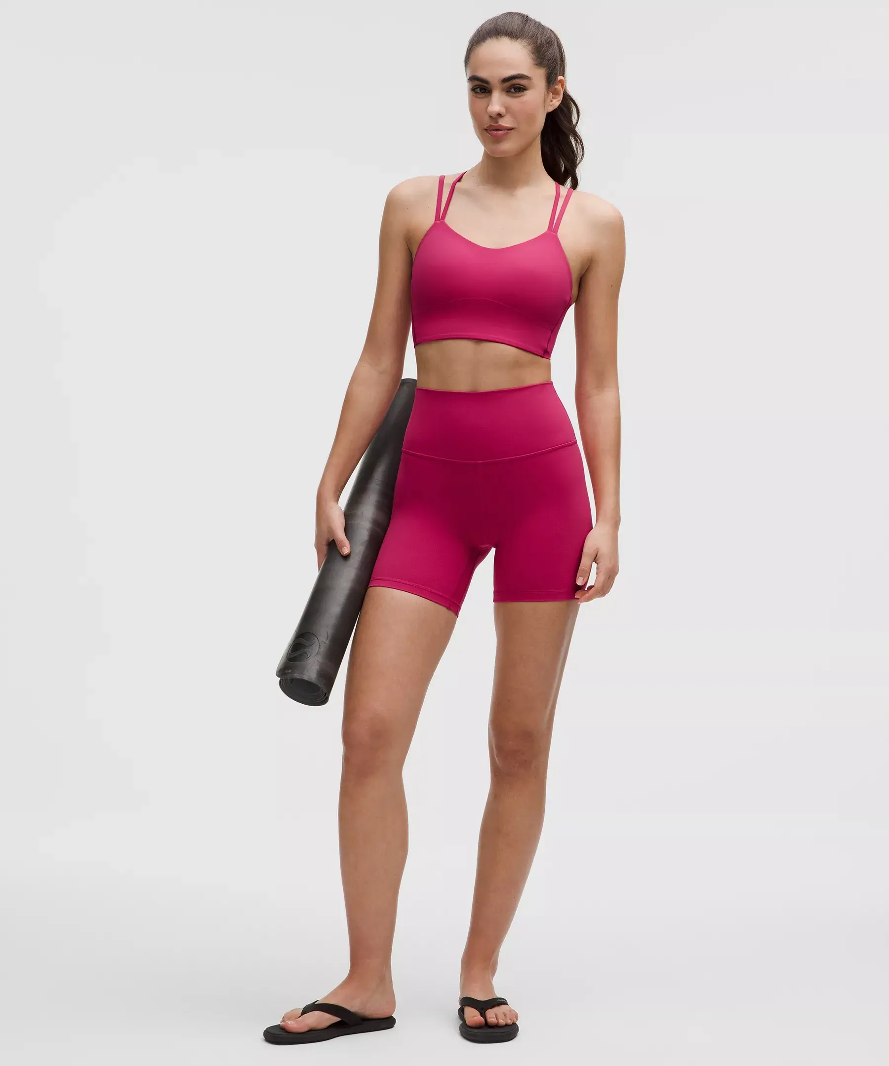 Like a Cloud Longline Bra Light Support, B/C Cup (raspberry coulis)
