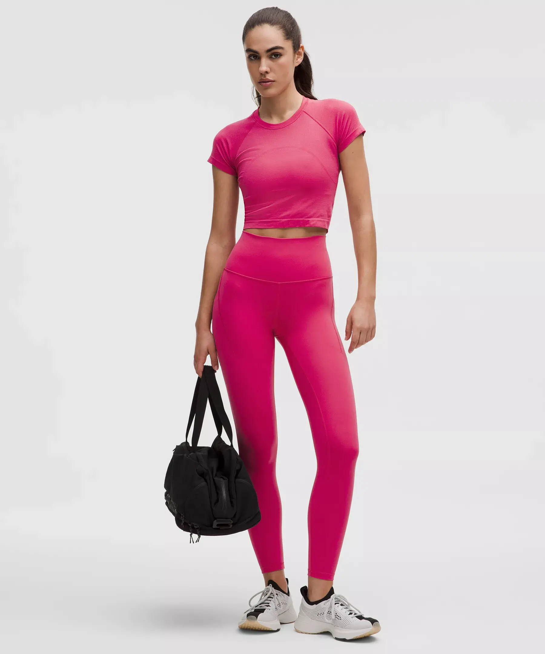 Wunder Train High-Rise Tight with Pockets 25" (raspberry coulis)