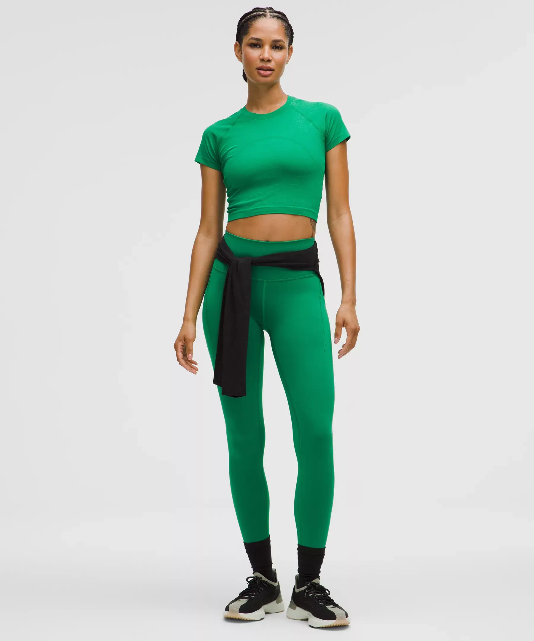 Wunder Train High-Rise Tight with Pockets 25" (raceway green)