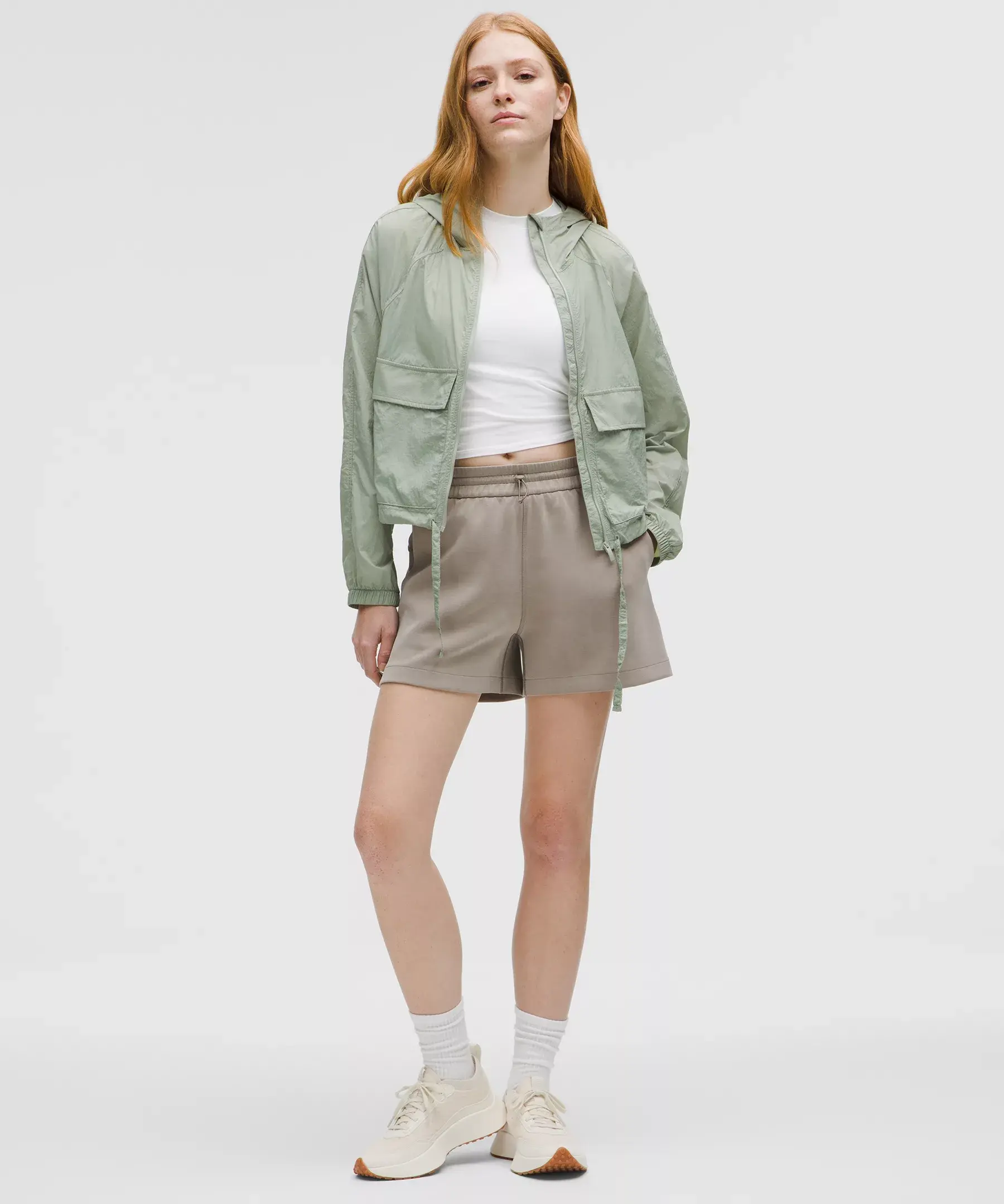 Softstreme High-Rise Short 4" (warm ash grey)
