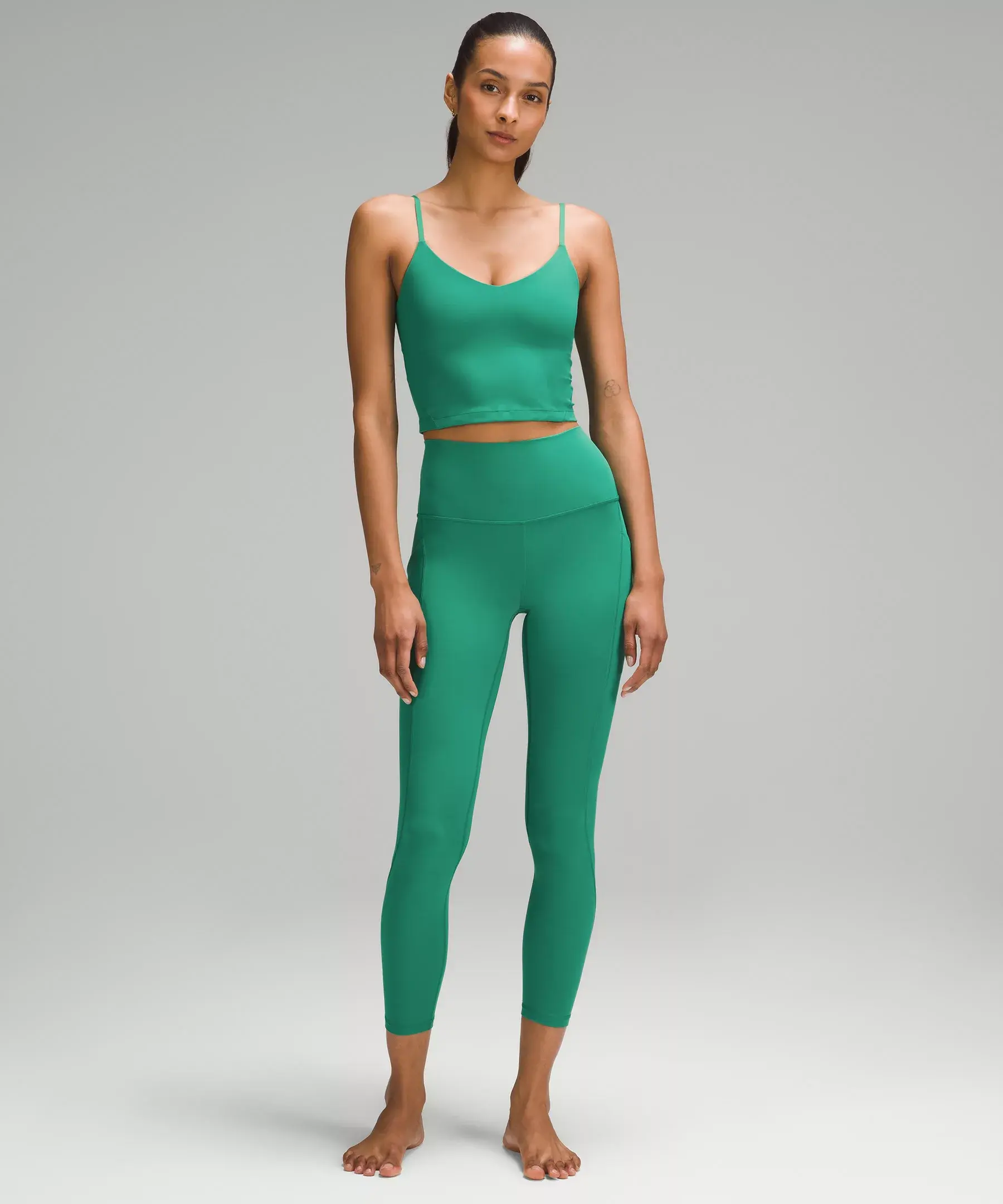 lululemon Align™ Cropped Cami Tank Top (cascadia green)