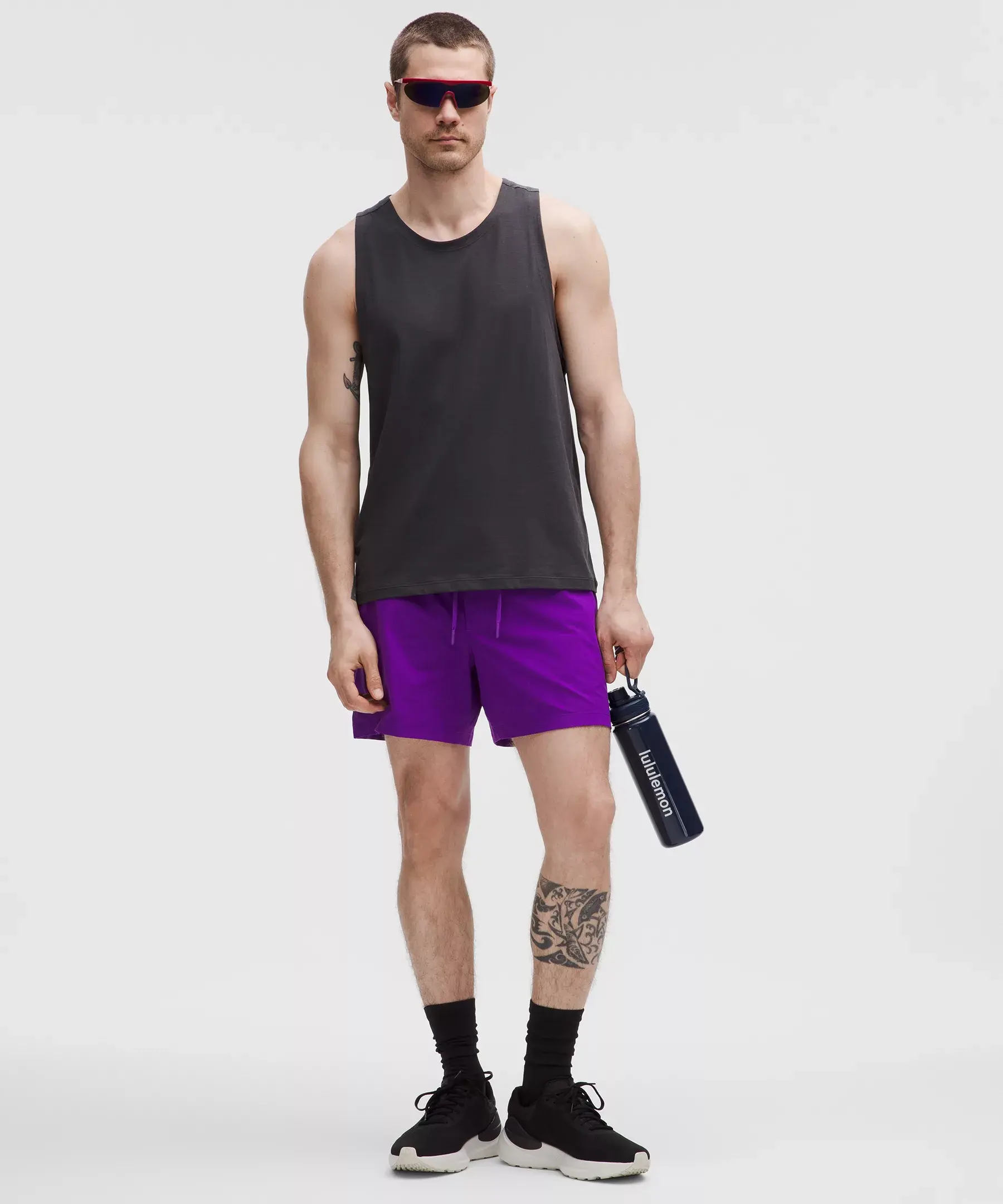 Zeroed In Linerless Short 5" (college purple)