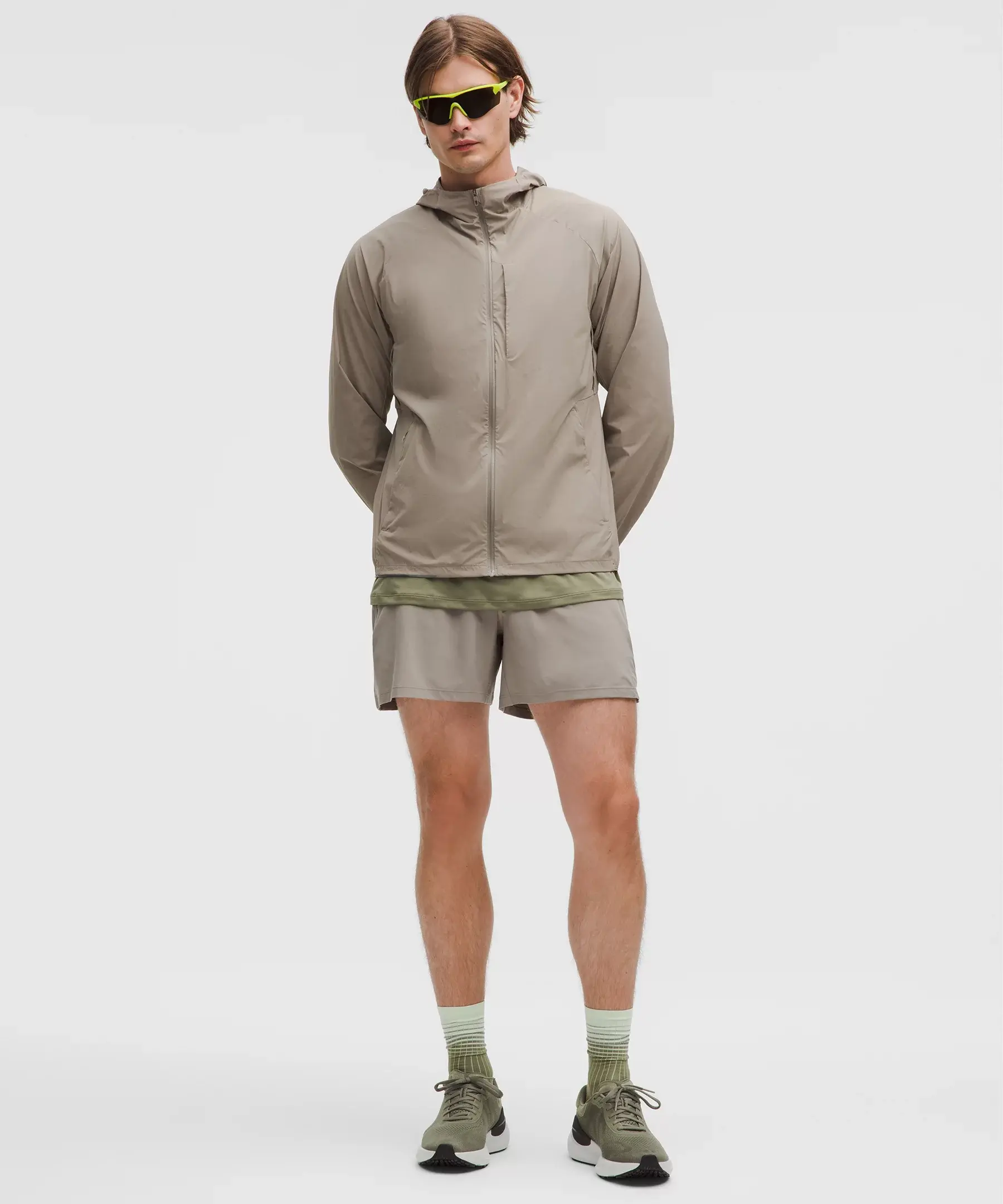 Pace Breaker Linerless Short 5" (warm ash grey)