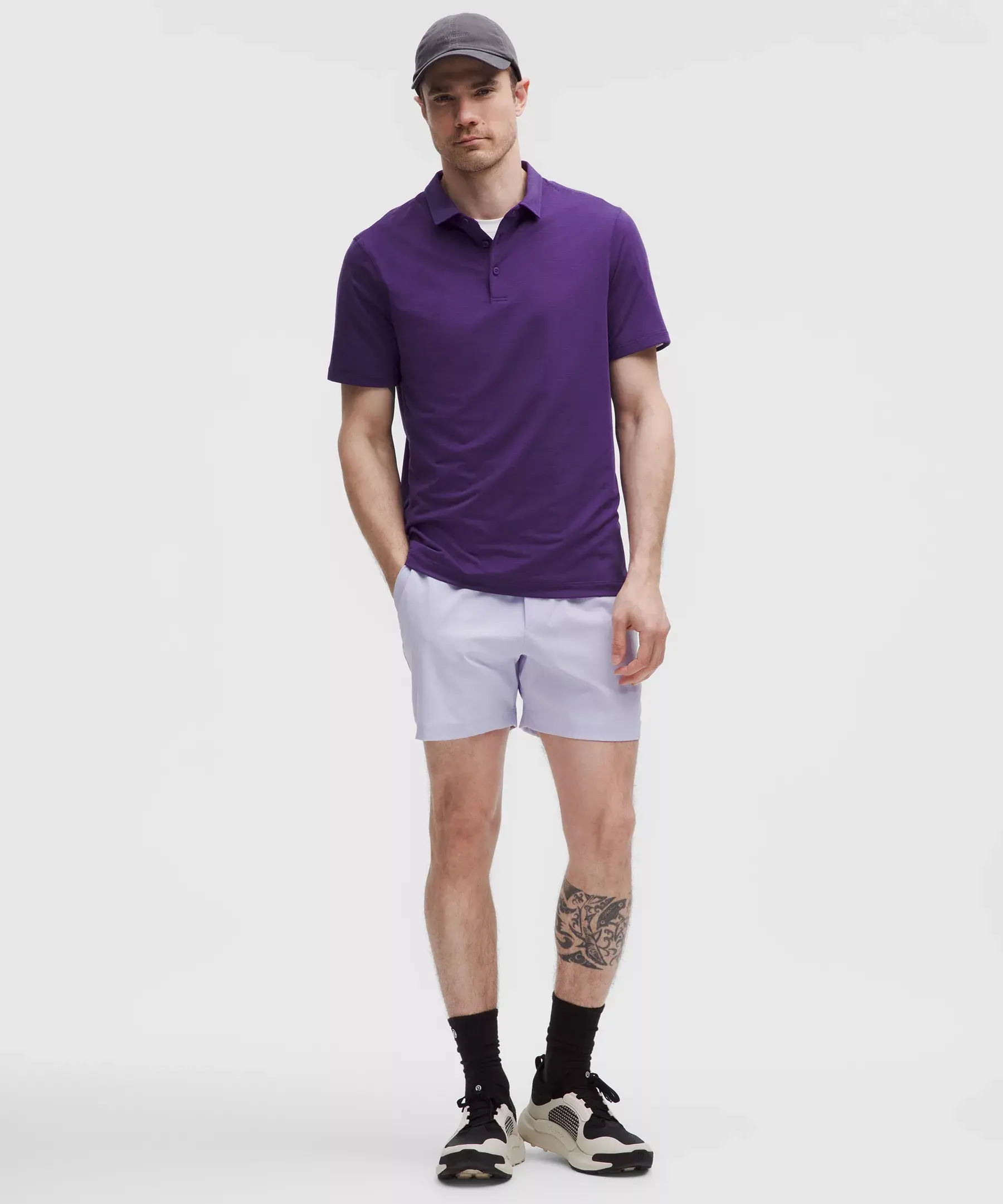 Evolution Short-Sleeve Polo Shirt (true purple)